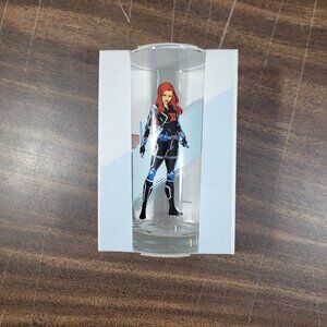 2025 Marvel Comics Black Widow Drinking Glass New 9.8 Fl OZ.